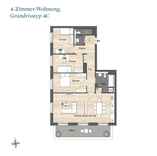 Wohnen mit Charakter: Großzügige Vier-Zimmer-Wohnung in Schöneberg — photo 1